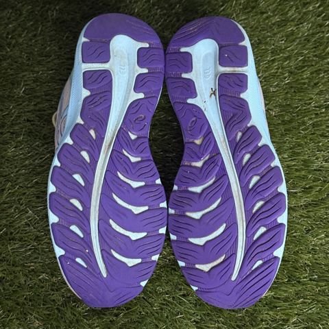 Asics Gel-Excite 8 Womens Size 8.5 White Purple Lime Running Shoes 1012B214 photo 7