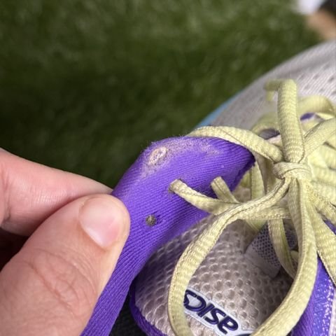 Asics Gel-Excite 8 Womens Size 8.5 White Purple Lime Running Shoes 1012B214 photo 10
