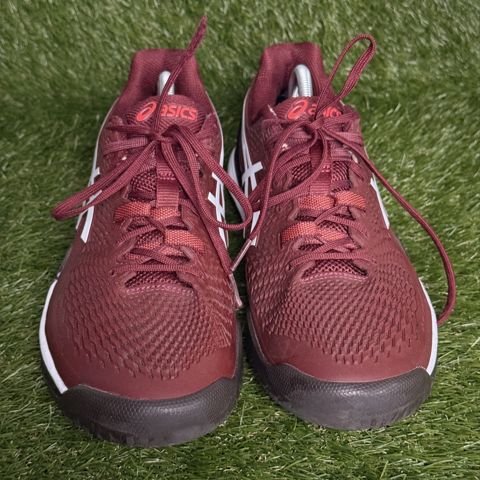 Asics Gel-Resolution 9 Mens Size 11 Burgundy White Tennis Shoes 1041A330 photo 2