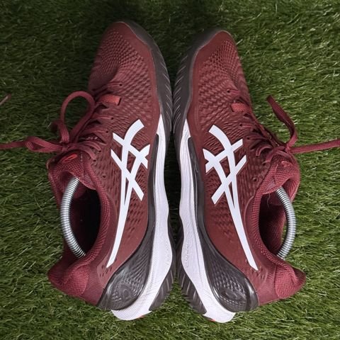 Asics Gel-Resolution 9 Mens Size 11 Burgundy White Tennis Shoes 1041A330 photo 5
