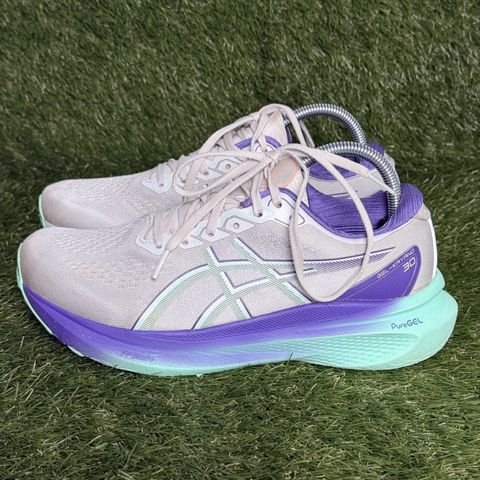 Asics Gel-Kayano 30 Womens Size 9.5 White Purple Mint Stability Running 1012B614 photo 3