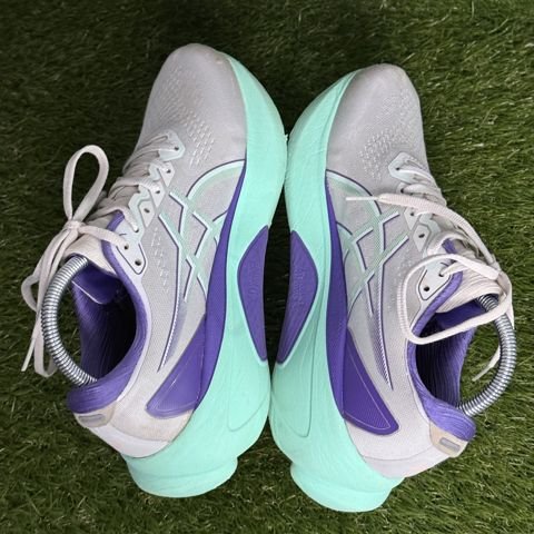 Asics Gel-Kayano 30 Womens Size 9.5 White Purple Mint Stability Running 1012B614 photo 5
