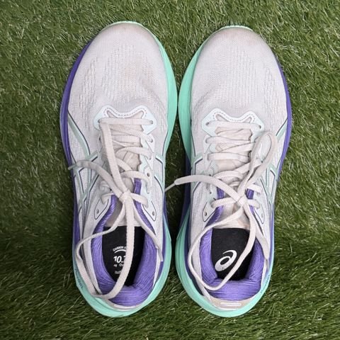 Asics Gel-Kayano 30 Womens Size 9.5 White Purple Mint Stability Running 1012B614 photo 6