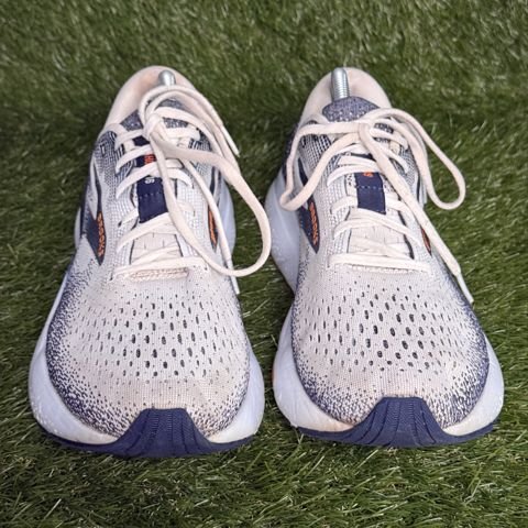 Brooks Ghost 16 Mens Size 10 D Sand Navy Orange Cushioned Running Shoes photo 2