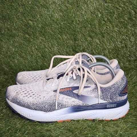Brooks Ghost 16 Mens Size 10 D Sand Navy Orange Cushioned Running Shoes photo 3