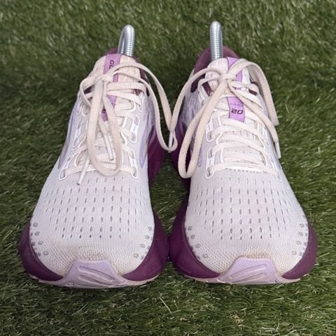 Brooks Glycerin 20 Womens Size 8 B White Purple Cushioned Running Shoes photo 2