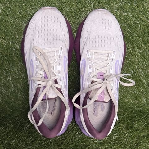 Brooks Glycerin 20 Womens Size 8 B White Purple Cushioned Running Shoes photo 6