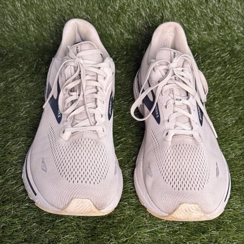 Brooks Adrenaline GTS 22 Mens Size 15 D White Navy Stability Running Shoes photo 2