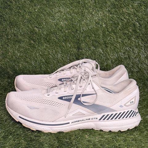 Brooks Adrenaline GTS 22 Mens Size 15 D White Navy Stability Running Shoes photo 3