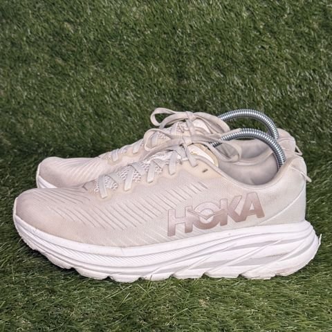Hoka Rincon 3 Womens Size 9.5 B Cream Lightweight Running Shoes 1119396 photo 3