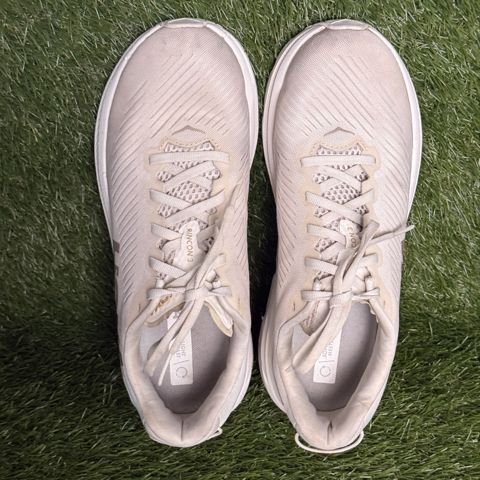Hoka Rincon 3 Womens Size 9.5 B Cream Lightweight Running Shoes 1119396 photo 6