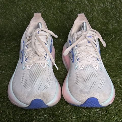 Brooks Glycerin 22 Womens Size 10.5 B White Pink Blue Cushioned Running Shoes photo 2