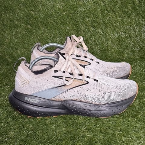 Brooks Glycerin StealthFit Mens Size 10 Gray Peach Cushioned Running Shoes photo 1