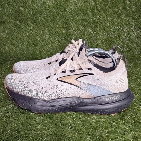 Brooks Glycerin StealthFit Mens Size 10 Gray Peach Cushioned Running Shoes photo 3