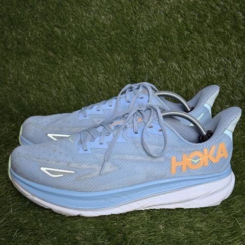 Hoka Clifton 9 Wide Mens Size 11.5 2E Light Blue Running Shoes 1132210 photo 3