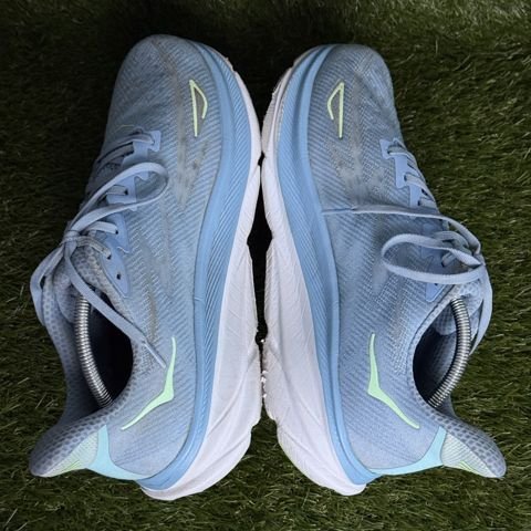 Hoka Clifton 9 Wide Mens Size 11.5 2E Light Blue Running Shoes 1132210 photo 5