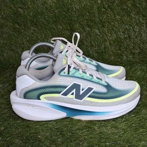 New Balance Ellipse v1 Mens Size 7 Gray Teal Lime Fresh Foam Running Shoes photo 1