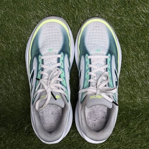 New Balance Ellipse v1 Mens Size 7 Gray Teal Lime Fresh Foam Running Shoes photo 6