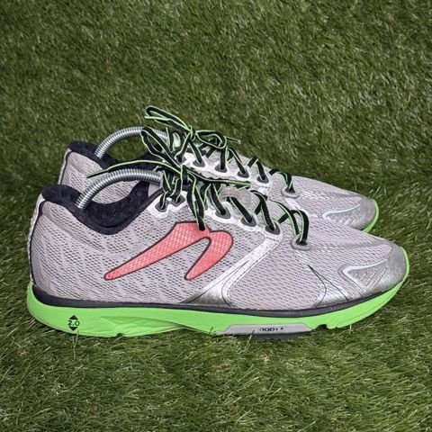 Newton Distance 5 Mens Size 11 Silver Green Red Running Jogging Shoes M000516