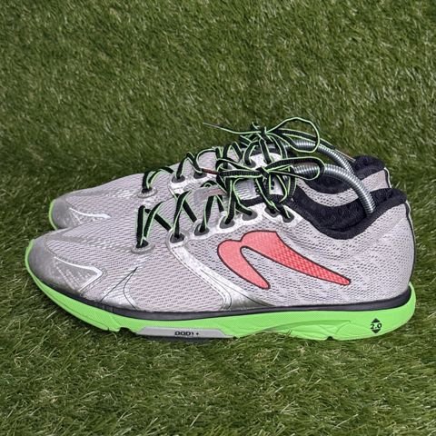 Newton Distance 5 Mens Size 11 Silver Green Red Running Jogging Shoes M000516 photo 3