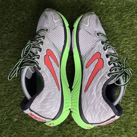 Newton Distance 5 Mens Size 11 Silver Green Red Running Jogging Shoes M000516 photo 5