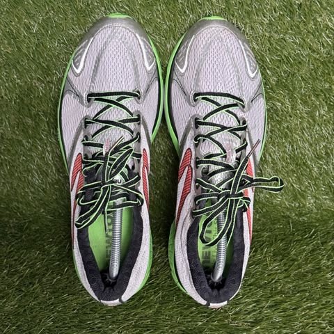 Newton Distance 5 Mens Size 11 Silver Green Red Running Jogging Shoes M000516 photo 6