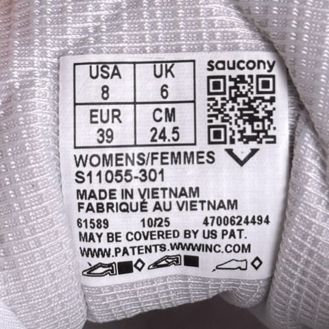 Saucony Ride 19 Womens Size 8 White Peach Cushioned Running Shoes S11055-301 photo 8