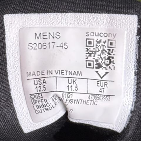 Saucony Freedom 2 Mens Size 12.5 Black Running Shoes S20617-45 photo 8