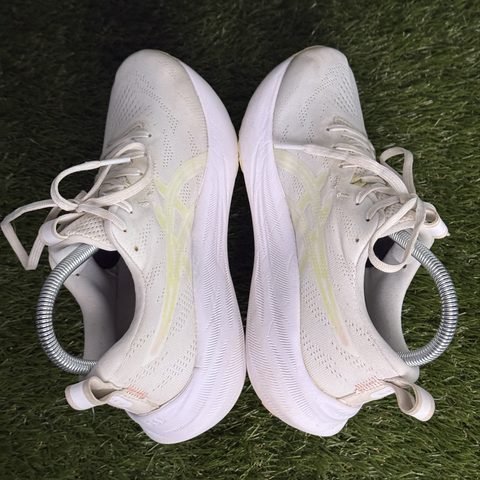 Asics Gel-Pulse 16 Womens Size 6.5 White Yellow Cushioned Running Shoes 1012B755 photo 5