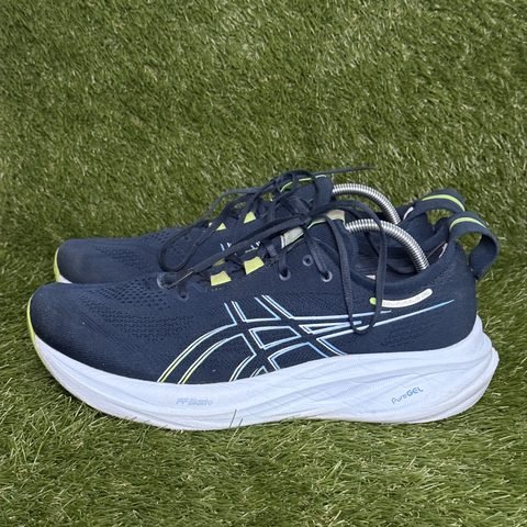 Asics Gel-Nimbus 26 Mens Size 11 Navy Lime Cushioned Running Shoes 1011B794 photo 3
