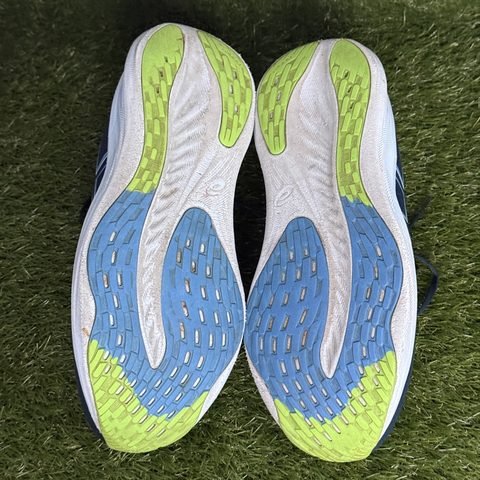 Asics Gel-Nimbus 26 Mens Size 11 Navy Lime Cushioned Running Shoes 1011B794 photo 7
