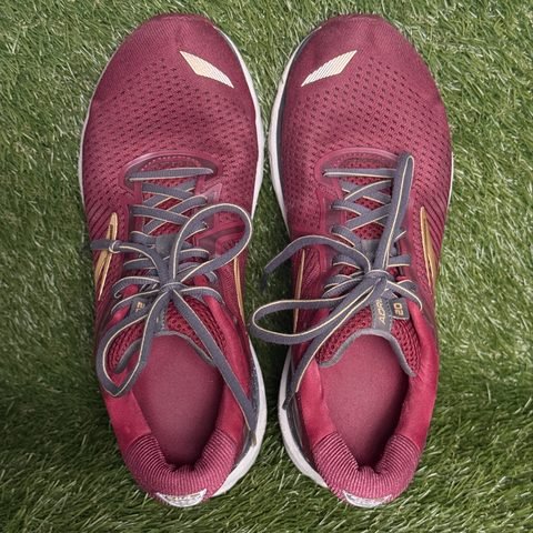 Brooks Adrenaline GTS 20 Womens Size 10 B Burgundy Gold Stability Running Shoes photo 6