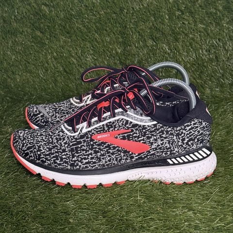 Brooks Adrenaline GTS 20 Womens Size 9 B Black White Coral Running Shoes photo 3
