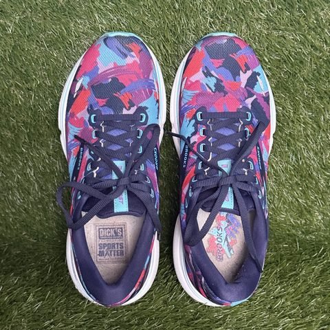 Brooks Ghost 15 Womens Size 8 B Navy Pink Camo Print Cushioned Running Shoes photo 6