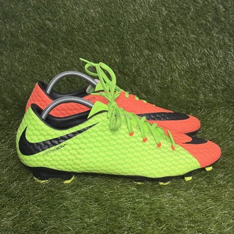 Nike Hypervenom Phelon III FG Mens Size 12 Volt Orange Soccer Cleats 852556-308