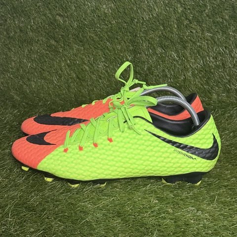 Nike Hypervenom Phelon III FG Mens Size 12 Volt Orange Soccer Cleats 852556-308 photo 3