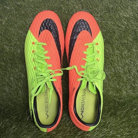 Nike Hypervenom Phelon III FG Mens Size 12 Volt Orange Soccer Cleats 852556-308 photo 6