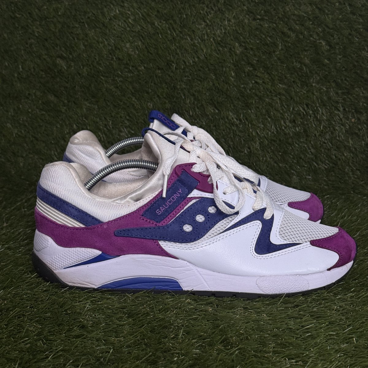 Saucony Grid 9000 Mens Size 11.5 Purple White Retro Running Sneakers S70439-2