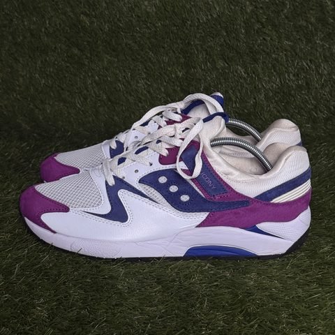 Saucony Grid 9000 Mens Size 11.5 Purple White Retro Running Sneakers S70439-2 photo 3