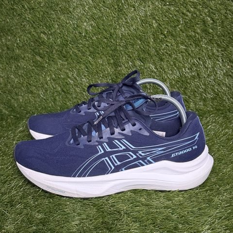 Asics GT-2000 14 Mens Size 8.5 Navy Light Blue Stability Running Shoes photo 3