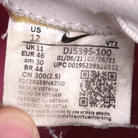 Nike React Infinity Run Flyknit 2 Mens Size 12 White Pink Running DJ5395-100 photo 8