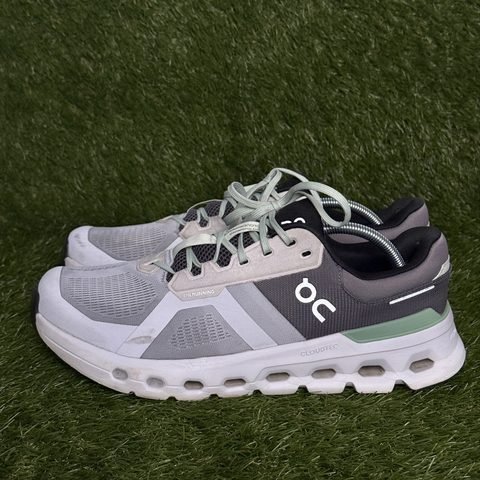 On Cloudrunner 2 Mens Size 11.5 Gray Mint Supportive Running Shoes photo 3