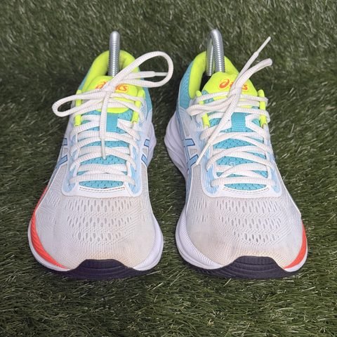 Asics Gel-Excite 6 SP Womens Size 9 White Blue Lime Running Shoes 1012A507 photo 2