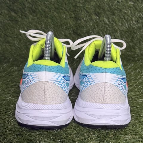 Asics Gel-Excite 6 SP Womens Size 9 White Blue Lime Running Shoes 1012A507 photo 4