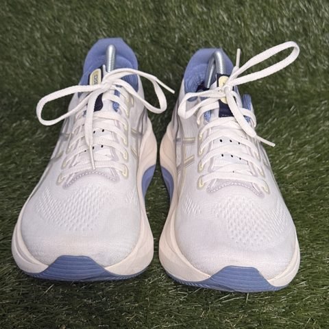 Asics Gel-Kayano 32 Mens Size 9 Cream Blue Stability Running Shoes 1011C203 photo 2