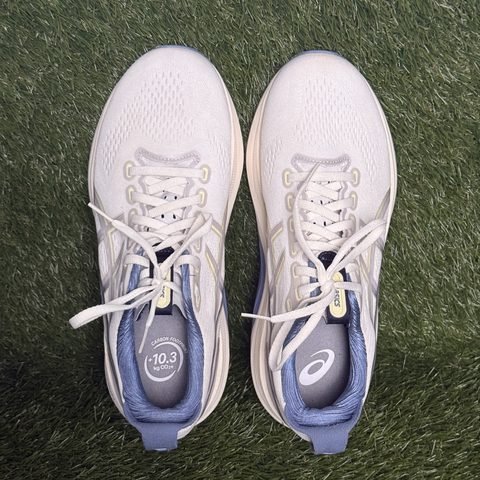 Asics Gel-Kayano 32 Mens Size 9 Cream Blue Stability Running Shoes 1011C203 photo 6