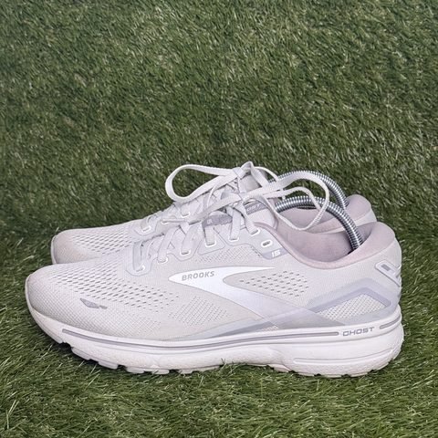 Brooks Ghost 15 Womens Size 11 D Wide White Gray Cushioned Running Shoes photo 3