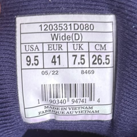 Brooks Adrenaline GTS 22 Womens Size 9.5 D Wide Navy Purple Coral Running Shoes photo 8