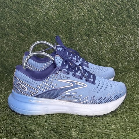 Brooks Glycerin 20 Womens Size 8.5 B Blue Peach Cushioned Running Shoes photo 1