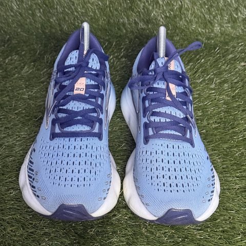 Brooks Glycerin 20 Womens Size 8.5 B Blue Peach Cushioned Running Shoes photo 2